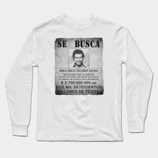 Narcos - Wanted: Pablo Escobar Long Sleeve T-Shirt